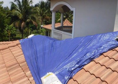 roof tarp by Dryman Roofing